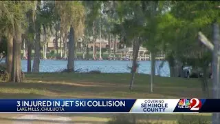 3 injured after jet skis collide at Seminole County lake