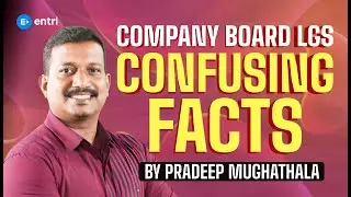 COMPANY BOARD LGS GK CONFUSING FACTS | PRADEEP SIR | PART - 14 | ENTRI