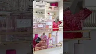 Let&rsquo;s organize my pink perfume tray 🧸🎀✨ #beauty #sephora #organization #shorts #preppy ￼