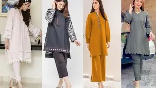 Beautiful One Colour Dress Designing Ideas | Plain Suits Design 2022 |