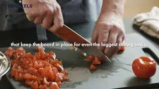 About The XL Non-Slip Bacteria-Free Dark Grey Cutting Board | HENCKELS