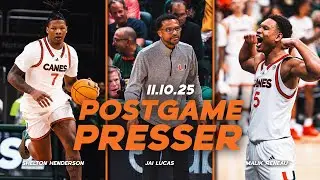 Jai Lucas, Malik Reneau and Shelton Henderson | Postgame Press Conference | 11.10.25