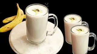 Dry Fruit Banana Smoothie Energy Drink | Healthy Banana Dry Fruits Milkshake Recipe