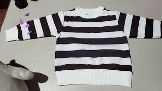 Baby Fleece Sweatshirt Stripes | Allurepremium | Baby/children garment store