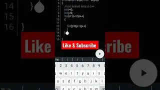 How to use Nested loop C++ #short #shortsvideo #youtubeshorts #cppprogramming #cpp