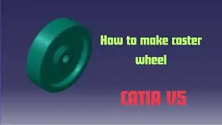 Caster wheel design #design #catiav5 #3d #3ddrawing #partdesign #automobile