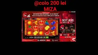 Colo Pacanele joaca pe  miza de 200 lei ? 😱 #viral #colo #pacanele #pacanelelive #7777 #jocuri 😱