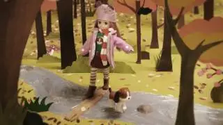 Autumn Leaves Lottie & Biscuit the Beagle