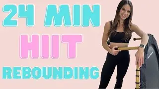 HIIT REBOUNDER WORKOUT | 24 MIN Rebounding HIIT CARDIO (4000 Steps in 24 minutes)