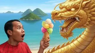 Short comedy! Very funny and unique with a dragon eating ice cream #funny #comedy #short #eating