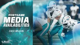 QB Zach Wilson meets with the media | Miami Dolphins