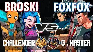 BROSKI (Jinx-Blitzcrank) vs FOXFOX (Yasuo-Darius) ▰ 2XKO Pro level replays