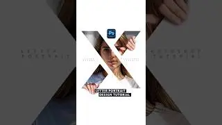 How to Make a Letter Portrait Design in Adobe Photoshop shorts
