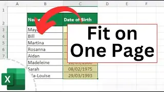 How to Fit an Excel Sheet on One Page (Quickly)