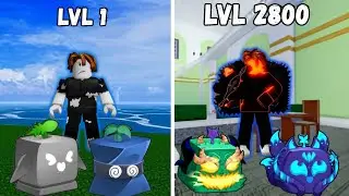I Went From a NOOB to a MAX Level Pro in roblox blox fruits(PT1)