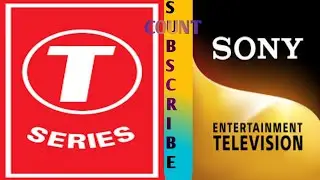 T series vs soney  art live subscriber count