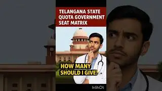Telangana mbbs state quota seat matrix #neetcounselling #knruhs #neetcutoff #nmc #mcc
