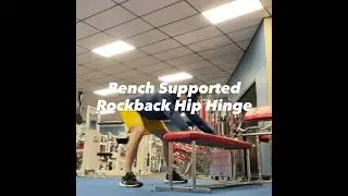 Bench Supported Rockback Hip Hinge #trainlikethepros
