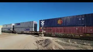 Bnsf stack train/semi trailers 