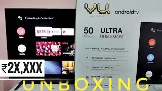 VU tv Ultra 4K UNBOXING & First Impressions | Android Smart TV | Ultra HD 50 inch TV | தமிழில்