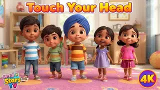 Head Shoulders Knees Toes Song | Kids Action Rhyme | Indian Cartoon for Toddlers