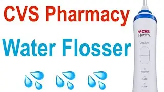 CVS Pharmacy Rechargeable Water Flosser Review and Test by Skywind007