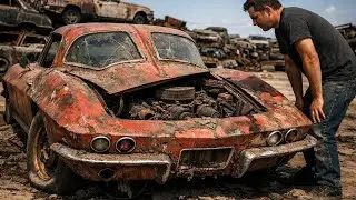ASMR Car Restoration: 1963 Corvette Split Window Full Rebuild