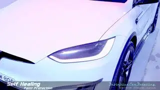 Tesla Model X Pearl White Definitive Sydney Self Healing Gel Ceramic Coating High Gloss Paint Protec