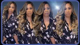 SHE IS PERFECT! BOBBI BOSS GLUELESS LACE WIG 13X4/JAEL!