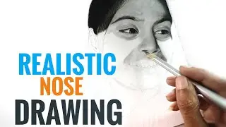 HOW TO REALISTIC NOSE DRAWING || HOW TO REALISTIC DRAWING || NOSE PART SHADING 