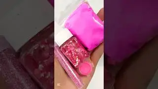 Pink Neon Glitter Slime | Slime ASMR💖🦩🌷👙👛🧞&zwj;♀️