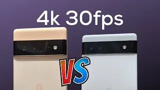 Pixel 6a vs Pixel 6 Pro Camera Comparison 4k 30fps