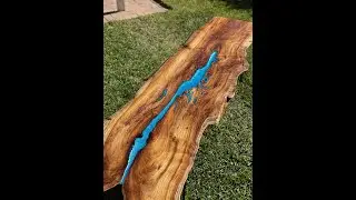 River and Lakes Epoxy Resin Table - Acacia Live Edge Timelapse Build