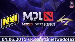 Na'Vi vs Team Secret (bo1) (Ru) | MarsTV Dota 2 League Lan Finals (04.06.2015)
