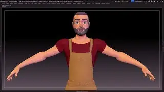 Download Stylized Man Character Base Mesh #15 in ZBrush