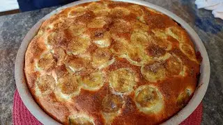 TORTA DE BANANA COM CROSTINHA CROCANTE