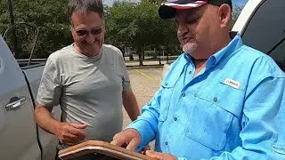 Cisco The Cajun Gator Hunter Gets Presented A Plaque