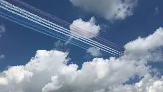 Royal Air Force Red Arrows over Niagara Falls