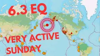 Yet another Large Earthquake today. 6.3 Earthquake Aleutian Trench Alaska Region. Sunday Night.