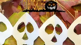 Skull paper chain full tutorial #art #papercraft #tiktok #music #halloween #halloweenart #skull #yt