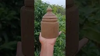 Clay Salt pot making idea #diy #clayartidea #youtubeshorts