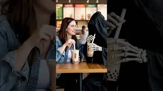girl with ghost #lifeisbutadream #love #ghost #girl #unfrezzmyaccount #coffee #funny #funnyvideo