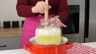 Creamy cheese made from milk and egg yolks. Simple recipe for quark, better than supermarket cheese.