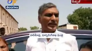 Harish Rao Launches Go-down & Weighing Bridges At Medchal Market Yard