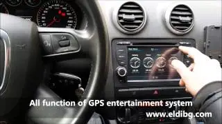 Audi A3 multimedia system with GPS Ipod USB SD WiFi Phone book 3G DVR DVB-T