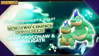 One, Two Chompy Shiny Crocs! | Shiny Croconaw & Feraligatr in Pokemon Violet #shinypokemon #shiny