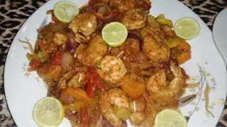 طريقه الجمبري المسلوق بالخضار  ❤️🍤