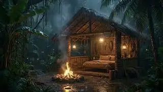 Midnight in the Tiki Jungle | Relaxing Tribal Beats & Cozy Night Vibes