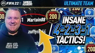 FIFA 22 - INSANE TOP 200 SQUAD BATTLES (4231) CUSTOM TACTICS + PLAYER INSTRUCTIONS!!