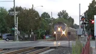 MNCRR Express Zooming by Glen Rock Main Line, NJ